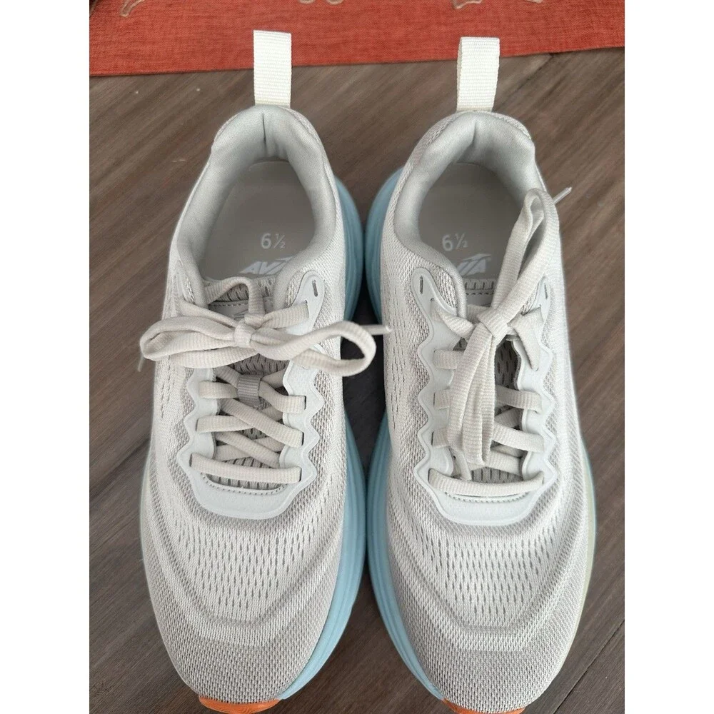 Avis Women’s Running Shoes Size 6.5 Beige Blue Yellow Orange Athletic Sneakers